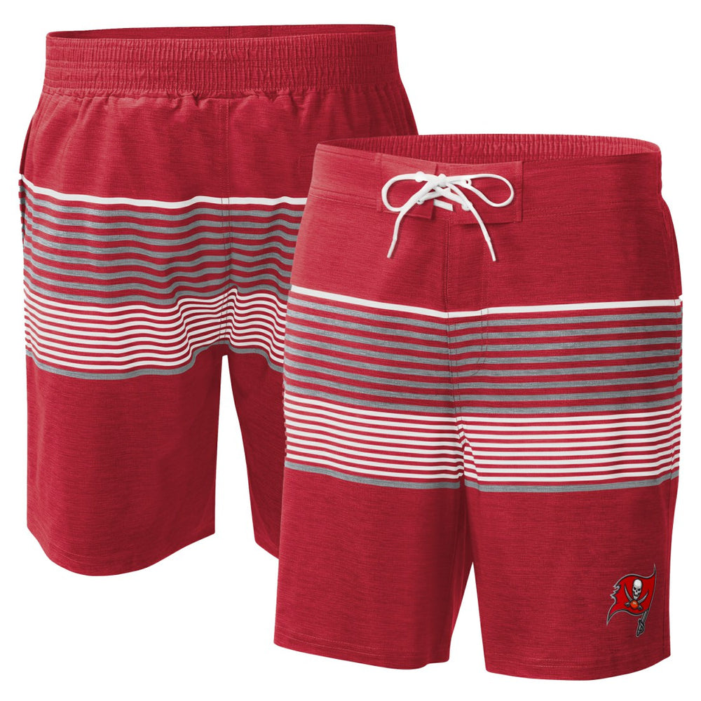Tampa Bay Buccaneers G-III Sports by Carl Banks Coastline Volley Swim Shorts - Red - NFL