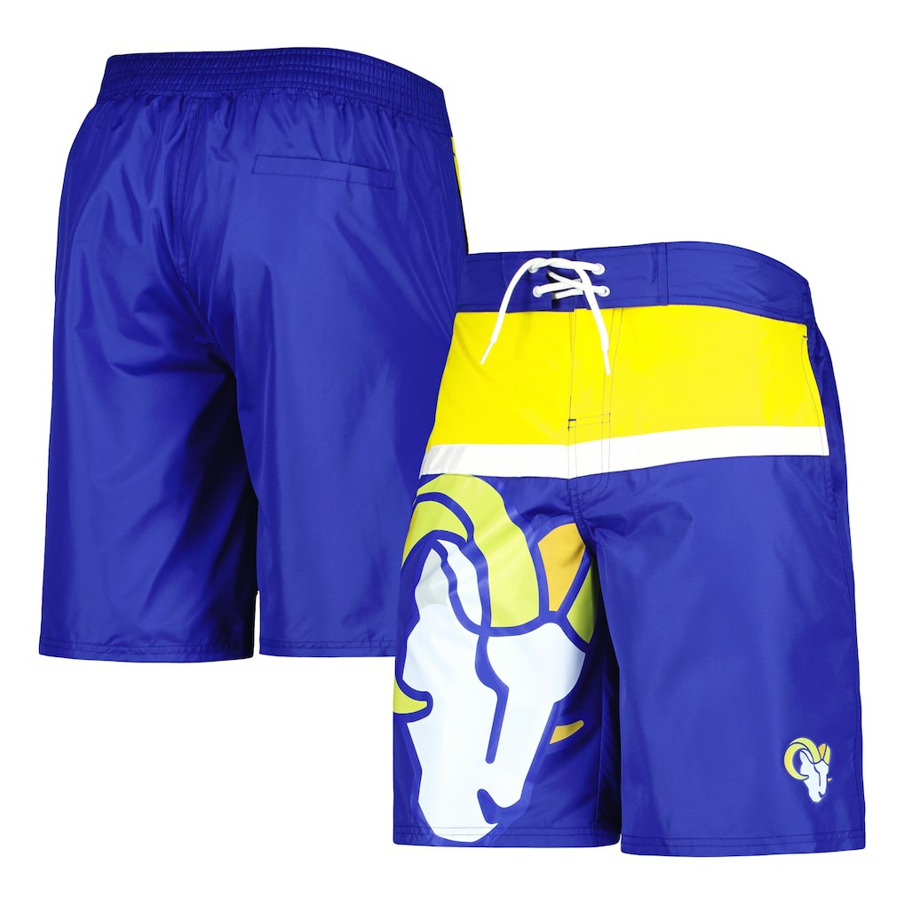 Los Angeles Rams G-III Sports by Carl Banks Sea Wind Swim Trunks - Royal - NFL