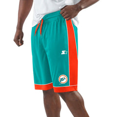 Miami Dolphins Starter Throwback Fan Favorite Shorts - Aqua - NFL