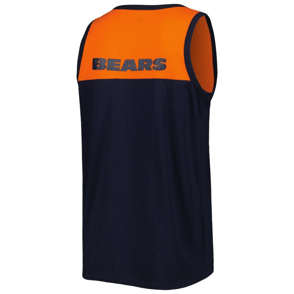 Chicago Bears Starter Logo Touchdown Fashion Tank Top - Navy/Orange - NFL