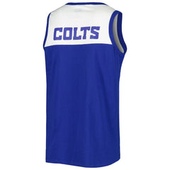 Indianapolis Colts Starter Logo Touchdown Fashion Tank Top - Royal/White - NFL
