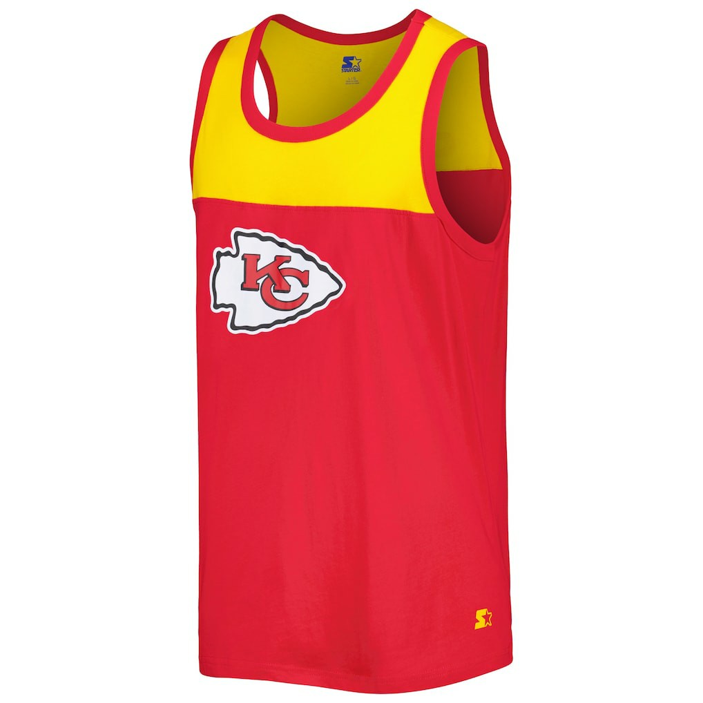 Kansas City Chiefs Starter Logo Touchdown Fashion Tank Top - Red/Gold - NFL