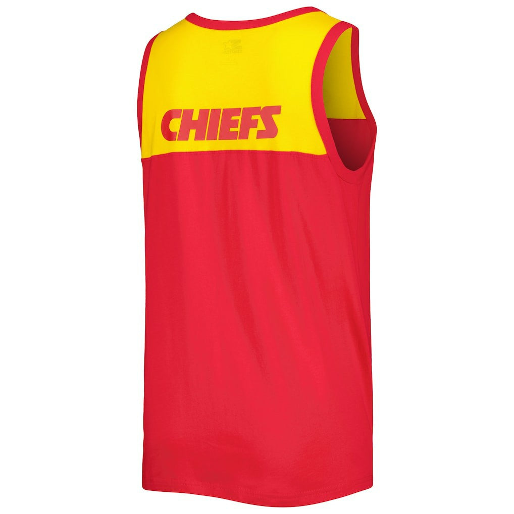 Kansas City Chiefs Starter Logo Touchdown Fashion Tank Top - Red/Gold - NFL