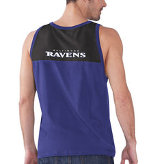 Baltimore Ravens Starter Logo Touchdown Fashion Tank Top - Purple/Black - NFL