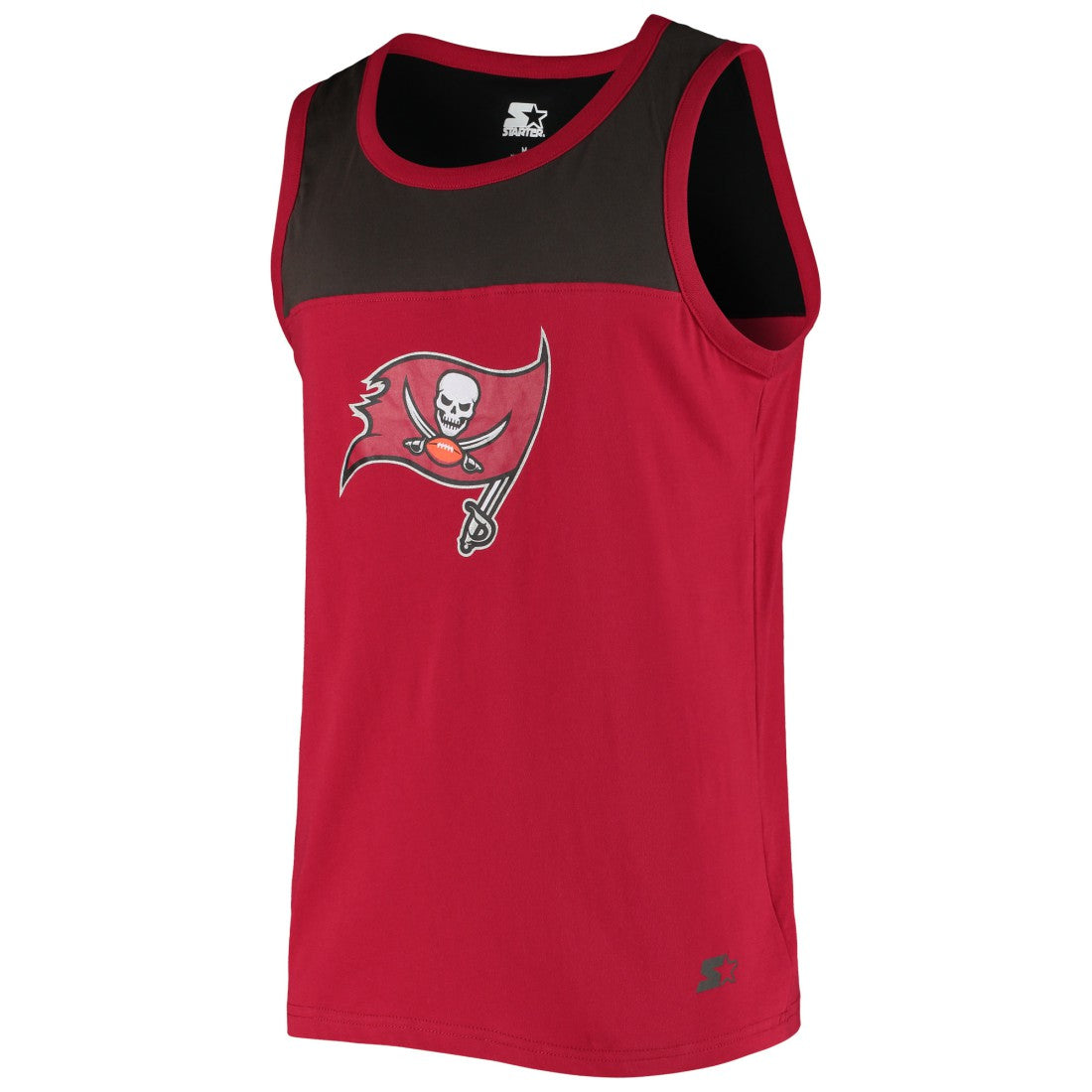 Tampa Bay Buccaneers Starter Logo Touchdown Fashion Tank Top - Red/Pewter - NFL