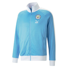 Puma - Manchester City ftblHeritage T7 Raglan Full-Zip Track Jacket - Sky Blue