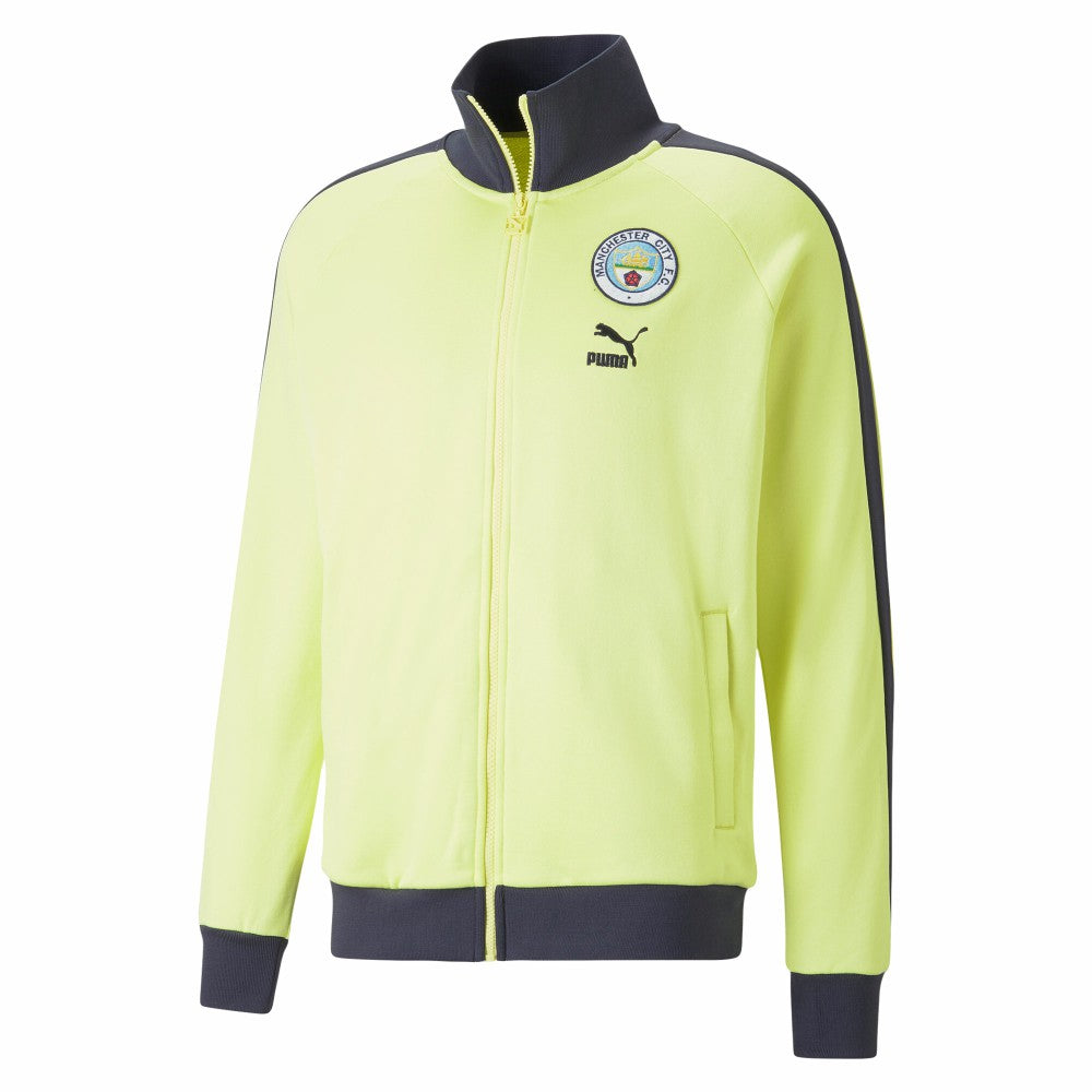 Puma - Manchester City ftblHeritage T7 Raglan Full-Zip Track Jacket - Yellow