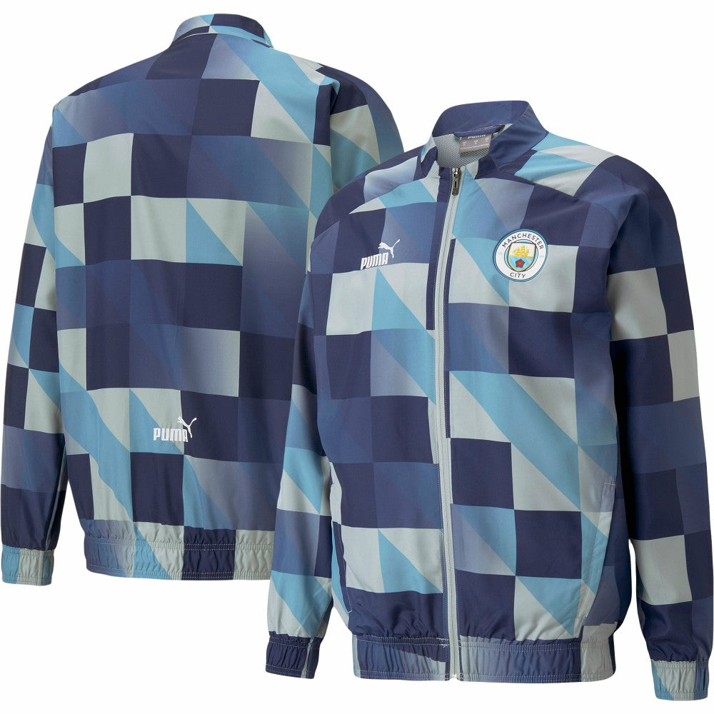 Puma - Manchester City 2022/23 Pre-Match Full-Zip Jacket - Navy/Gray