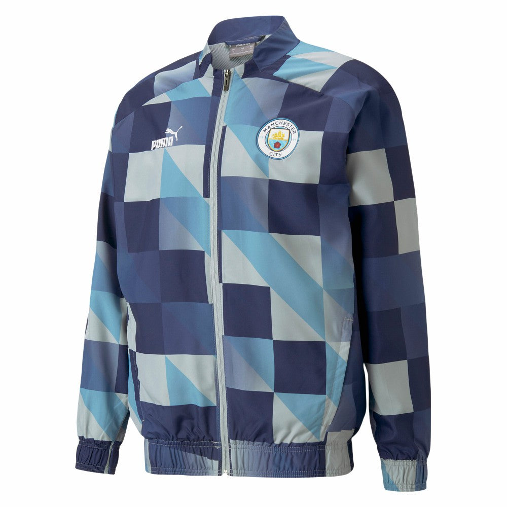 Puma - Manchester City 2022/23 Pre-Match Full-Zip Jacket - Navy/Gray