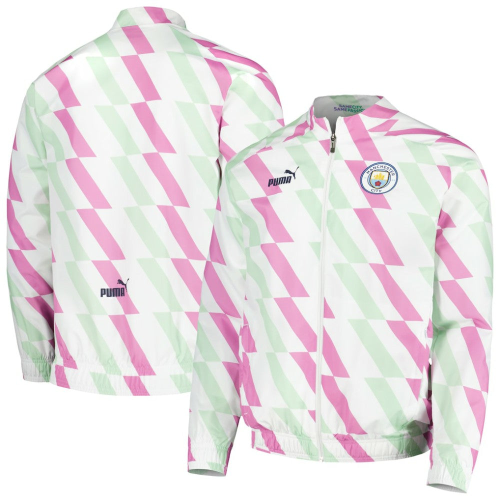 Puma - Manchester City 2022/23 Pre-Match Full-Zip Jacket - White