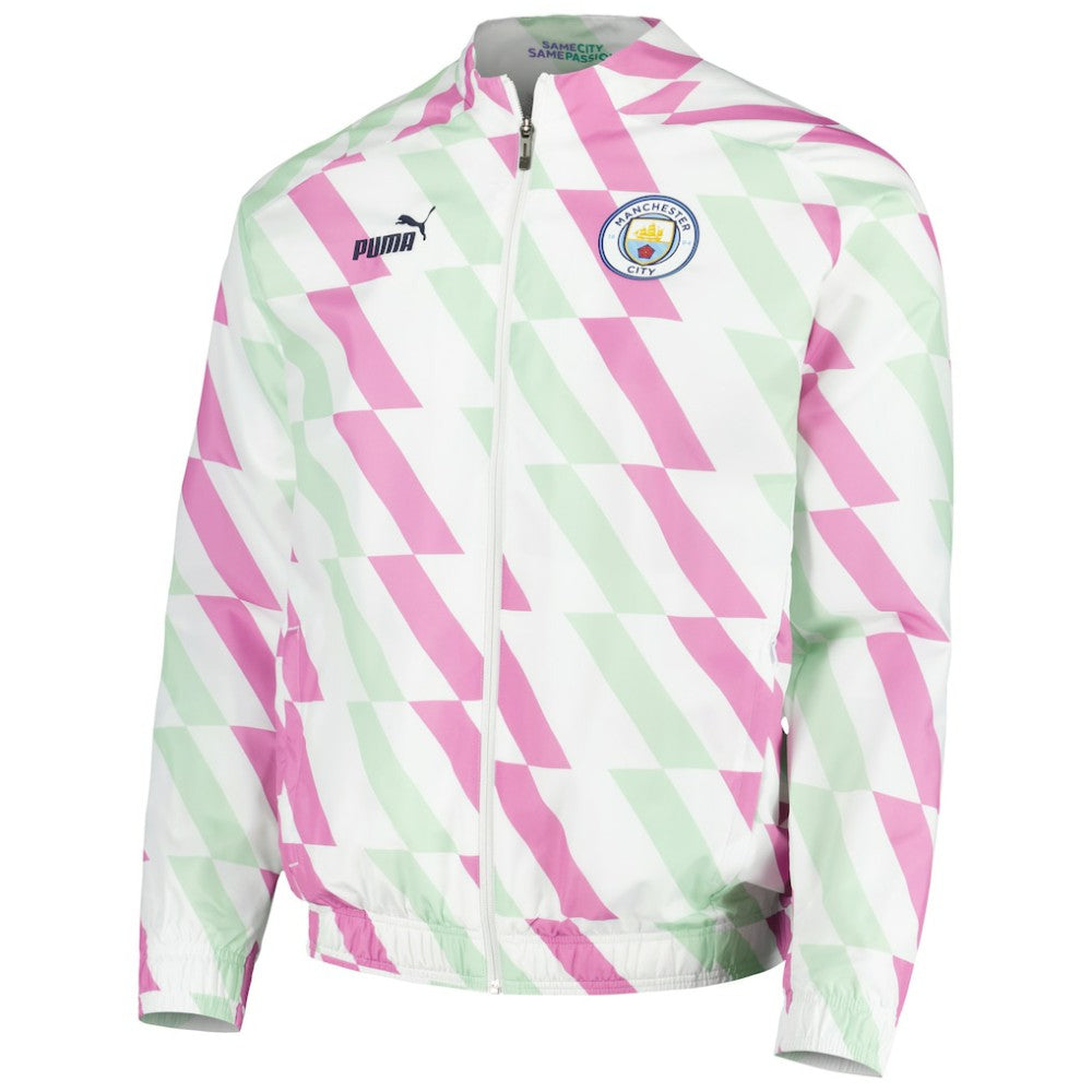Puma - Manchester City 2022/23 Pre-Match Full-Zip Jacket - White