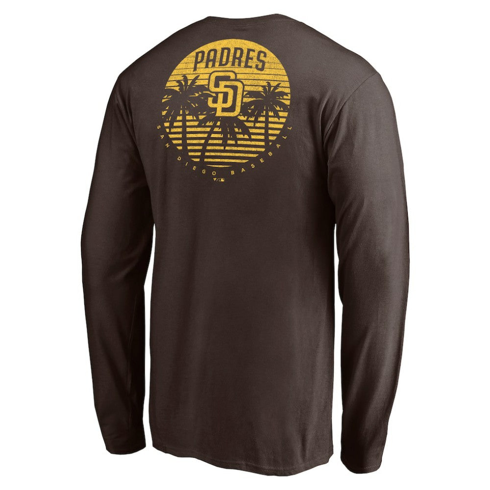 San Diego Padres Team Hometown Collection Palm Sunset Long Sleeve T-Shirt Sale