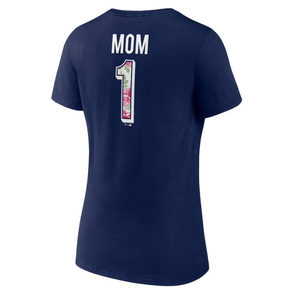 Boston Red Sox Women's Team Logo Mother's Day V-Neck T-Shirt Outlet