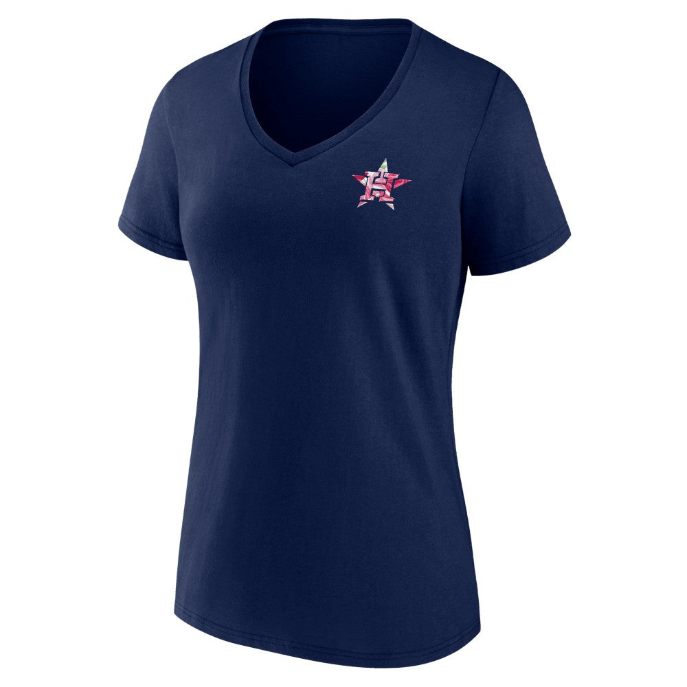 Houston Astros Women's Team Logo Mother's Day V-Neck T-Shirt for sale