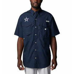 Dallas Cowboys Bonehead Team Button-Up Shirt - Navy - Columbia