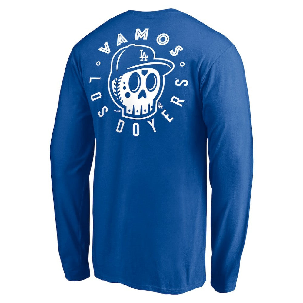 Los Angeles Dodgers Team Hometown Collection Sugar Skull Long Sleeve T-Shirt Outlet