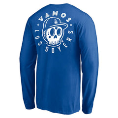 Los Angeles Dodgers Team Hometown Collection Sugar Skull Long Sleeve T-Shirt Outlet