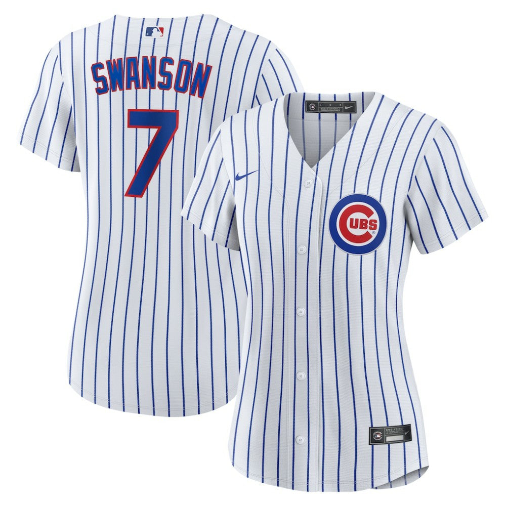 Dansby Swanson Chicago Cubs Nike Women's Home Replica Player Jersey Online