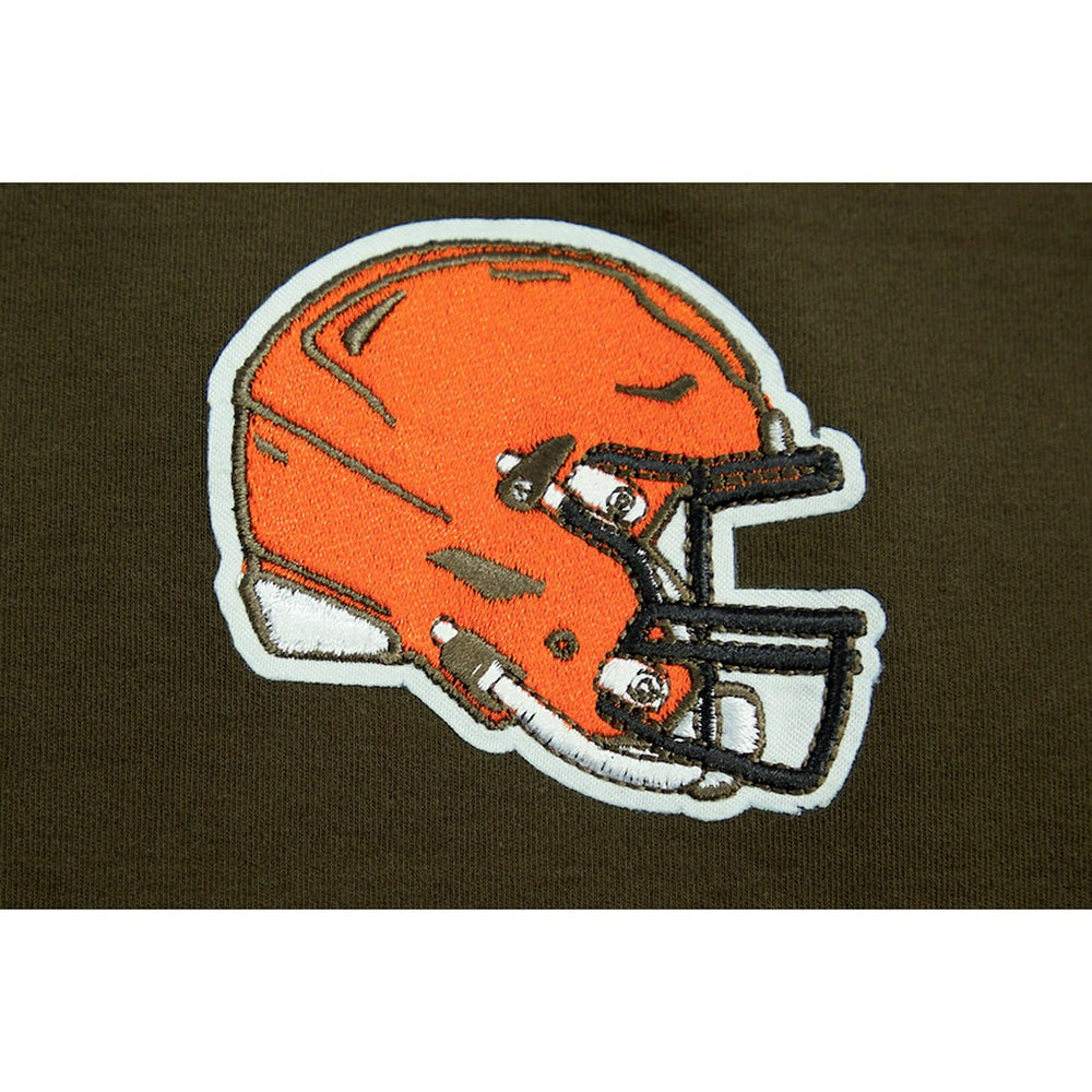 Cleveland Browns Pro Standard Women's Ombre Wordmark Classic Cropped Tank Top - Brown - NFL