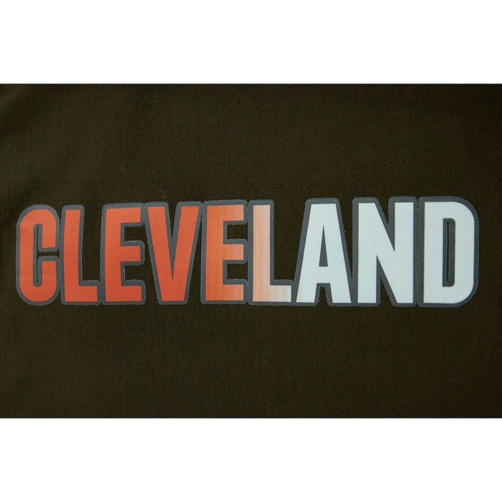 Cleveland Browns Pro Standard Women's Ombre Wordmark Classic Cropped Tank Top - Brown - NFL