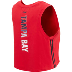 Tampa Bay Buccaneers Pro Standard Women's Ombre Wordmark Classic Cropped Tank Top - Red - NFL
