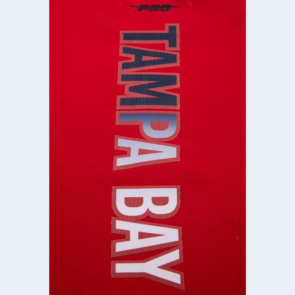 Tampa Bay Buccaneers Pro Standard Women's Ombre Wordmark Classic Cropped Tank Top - Red - NFL
