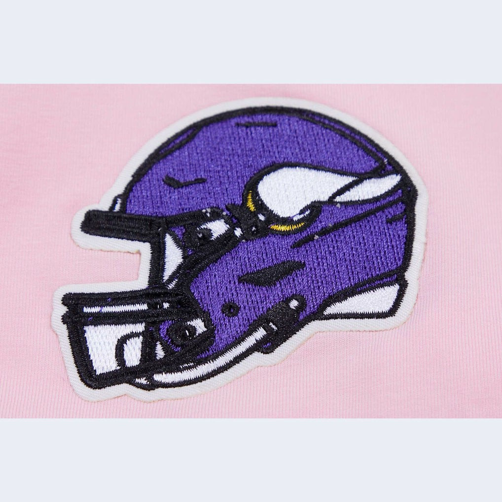 Minnesota Vikings Pro Standard Women's Cropped Boxy T-Shirt - Pink - NFL
