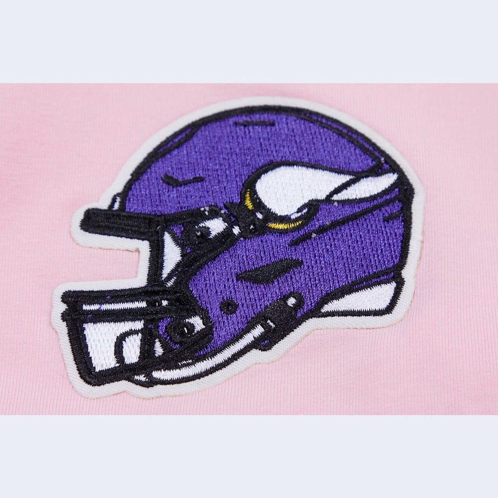 Minnesota Vikings Pro Standard Women's Cropped Boxy T-Shirt - Pink - NFL