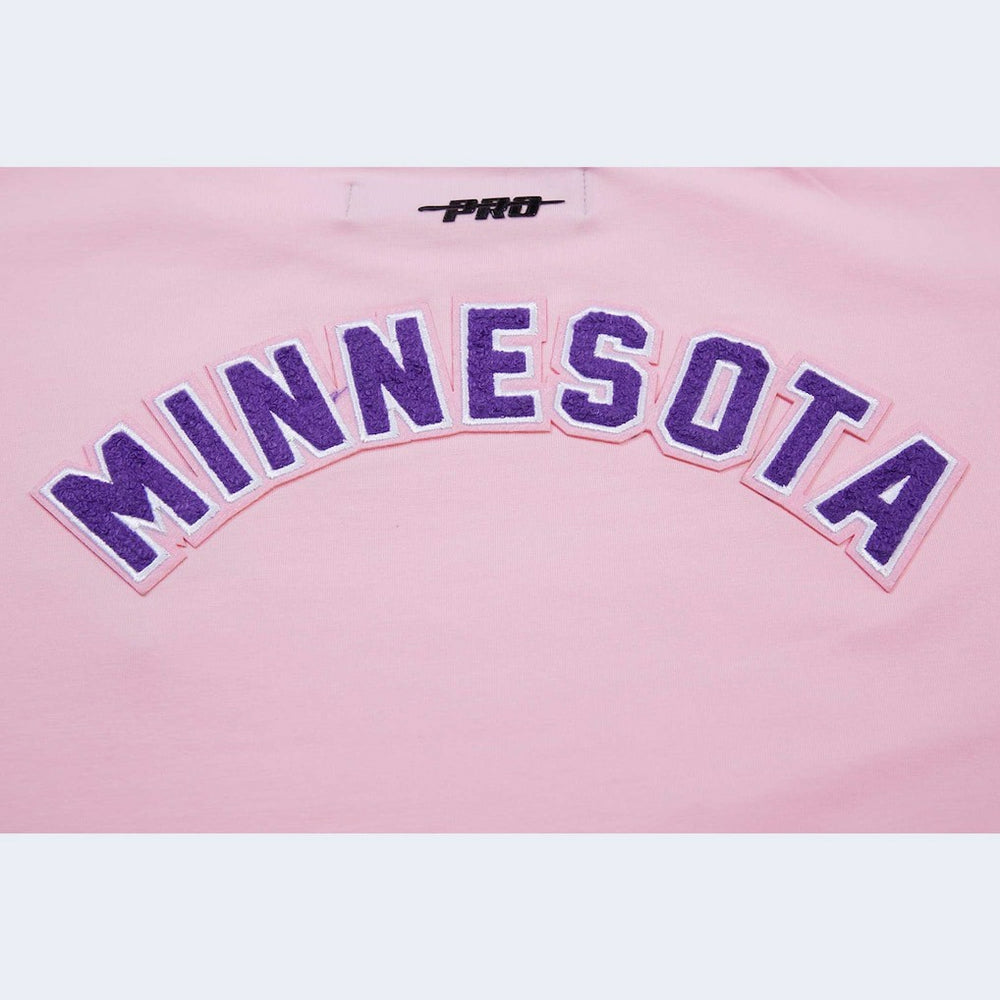 Minnesota Vikings Pro Standard Women's Cropped Boxy T-Shirt - Pink - NFL