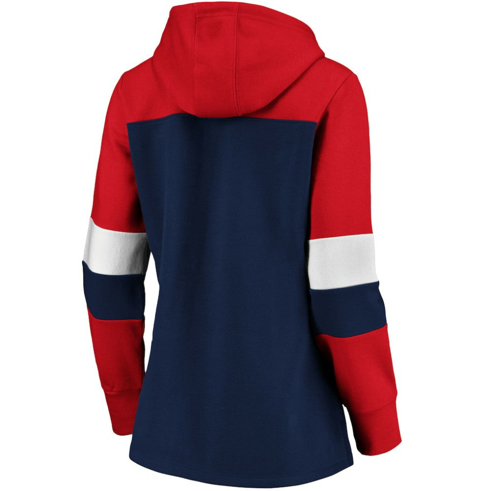Boston Red Sox Women's Plus Size Colorblock Pullover Hoodie Outlet