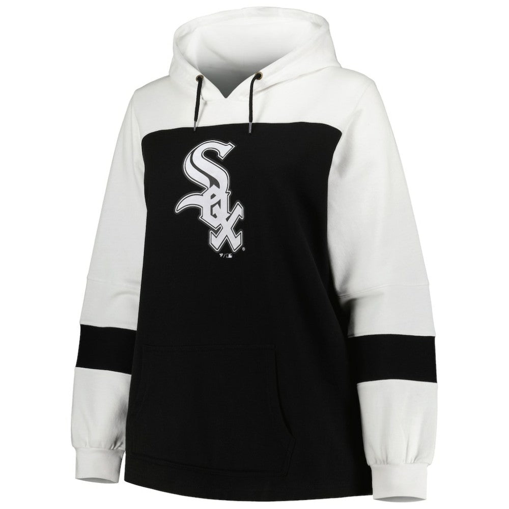 Chicago White Sox Women's Plus Size Colorblock Pullover Hoodie Discount