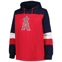 Los Angeles Angels Women's Plus Size Colorblock Pullover Hoodie Online