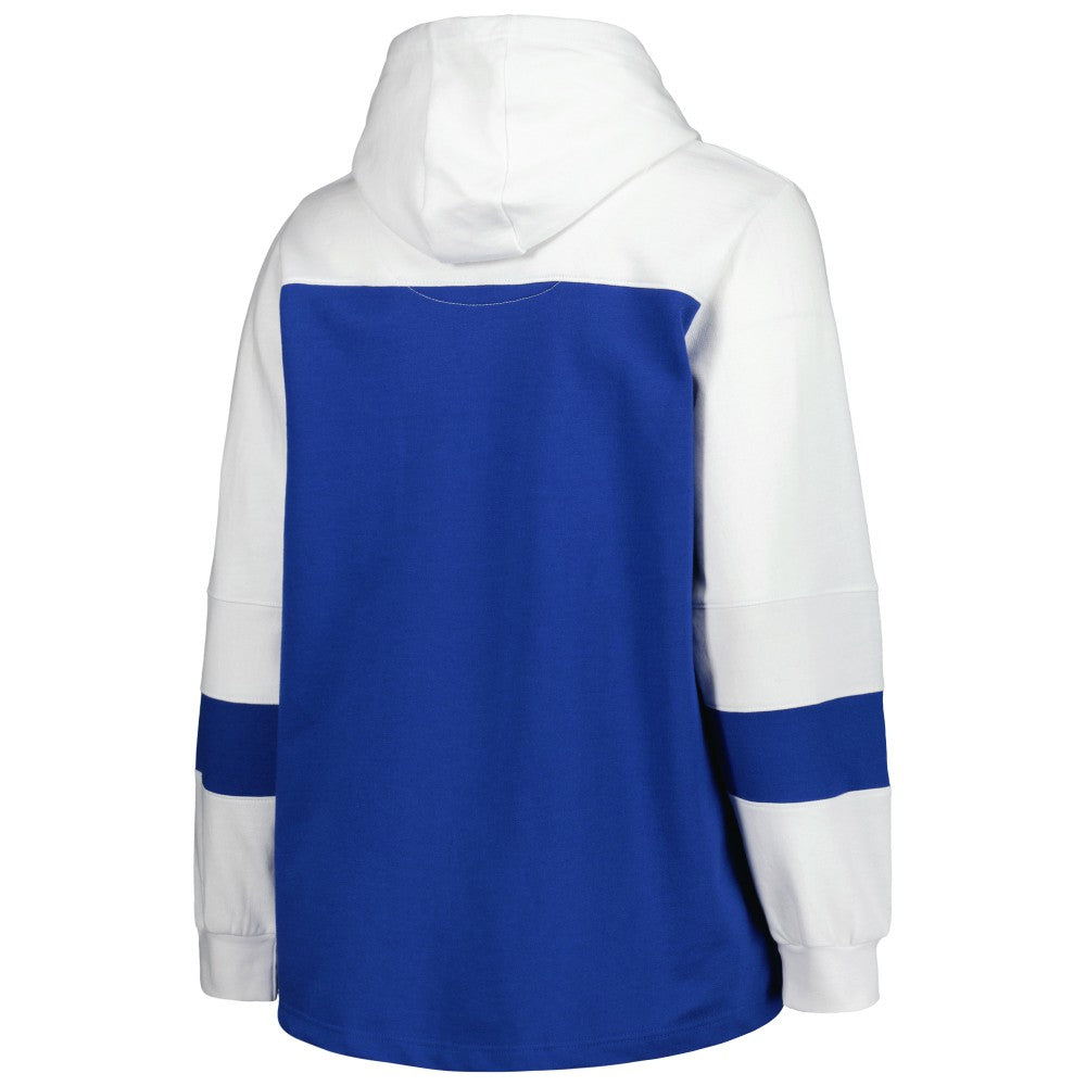 Los Angeles Dodgers Women's Plus Size Colorblock Pullover Hoodie for sale