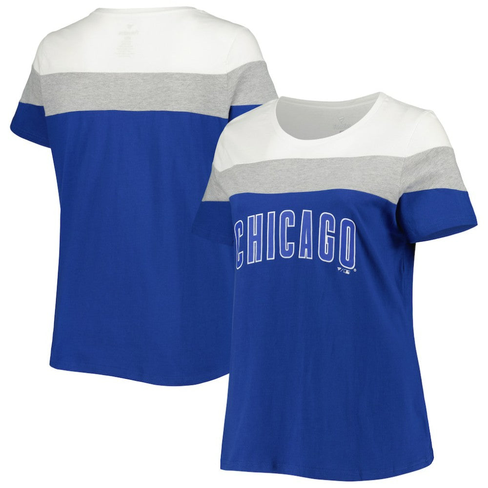 Chicago Cubs Women's Plus Size Colorblock T-Shirt for sale