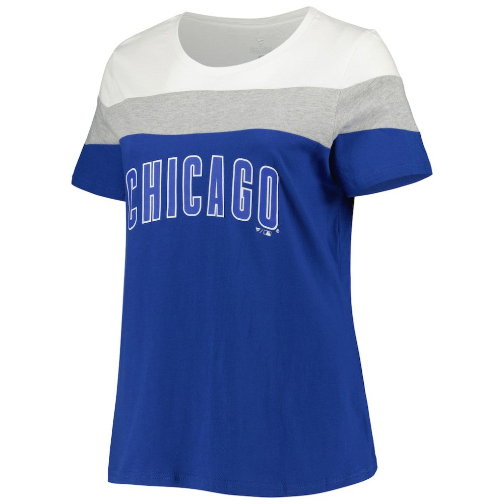 Chicago Cubs Women's Plus Size Colorblock T-Shirt for sale