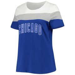 Chicago Cubs Women's Plus Size Colorblock T-Shirt for sale
