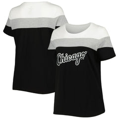 Chicago White Sox Women's Plus Size Colorblock T-Shirt for sale