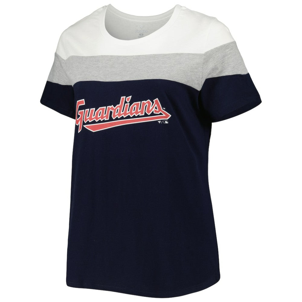 Cleveland Guardians Women's Plus Size Colorblock T-Shirt Online