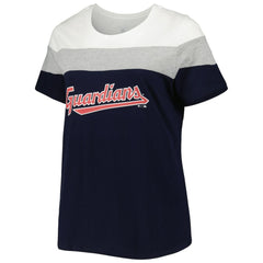 Cleveland Guardians Women's Plus Size Colorblock T-Shirt Online