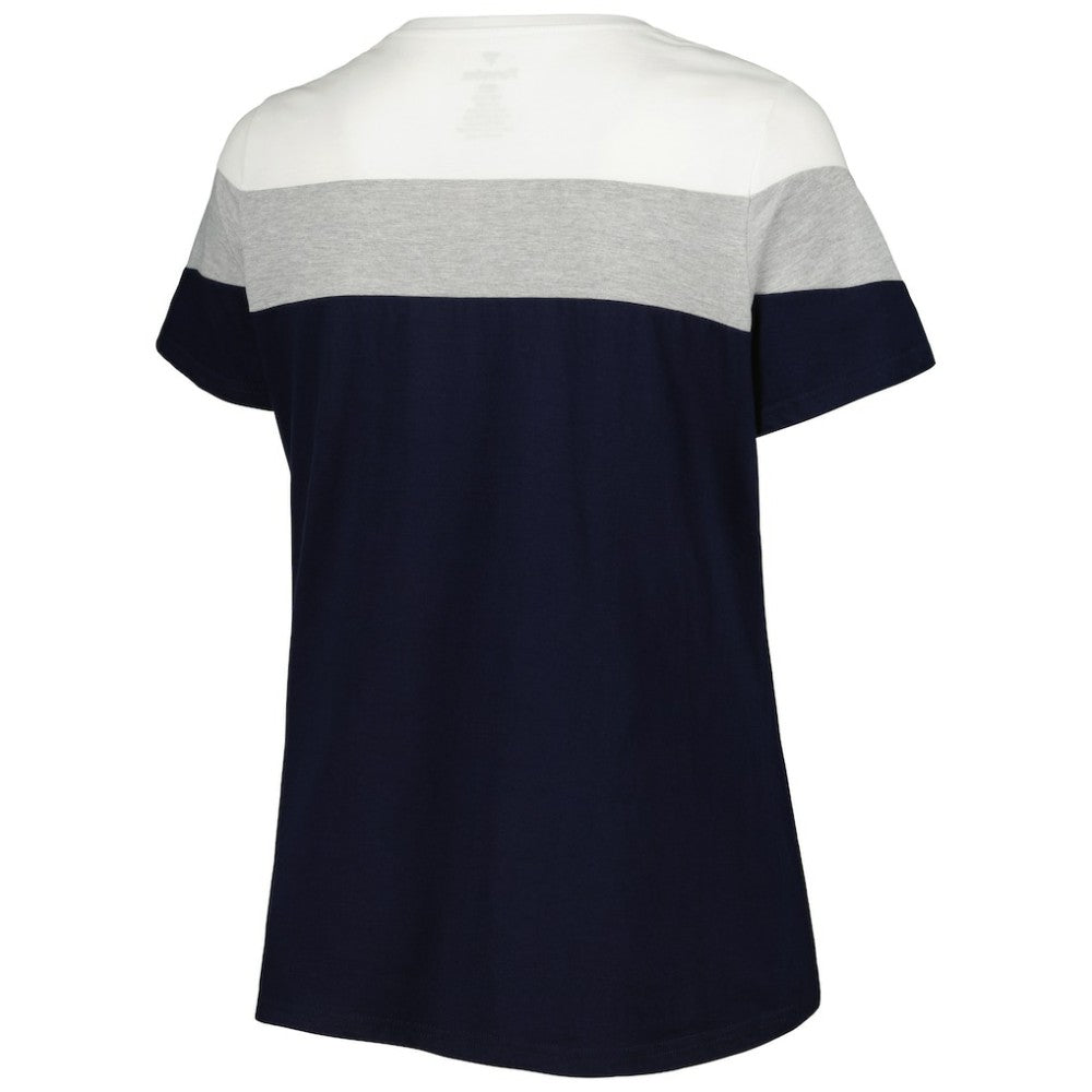 Cleveland Guardians Women's Plus Size Colorblock T-Shirt Online