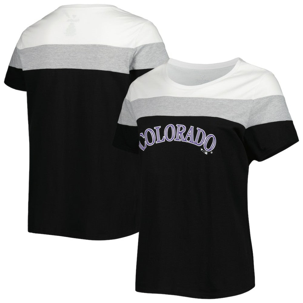 Colorado Rockies Women's Plus Size Colorblock T-Shirt Discount