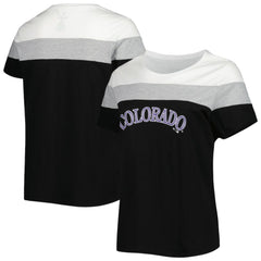 Colorado Rockies Women's Plus Size Colorblock T-Shirt Discount