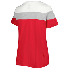 Los Angeles Angels Women's Plus Size Colorblock T-Shirt Discount