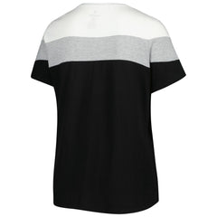 Miami Marlins Women's Plus Size Colorblock T-Shirt Discount