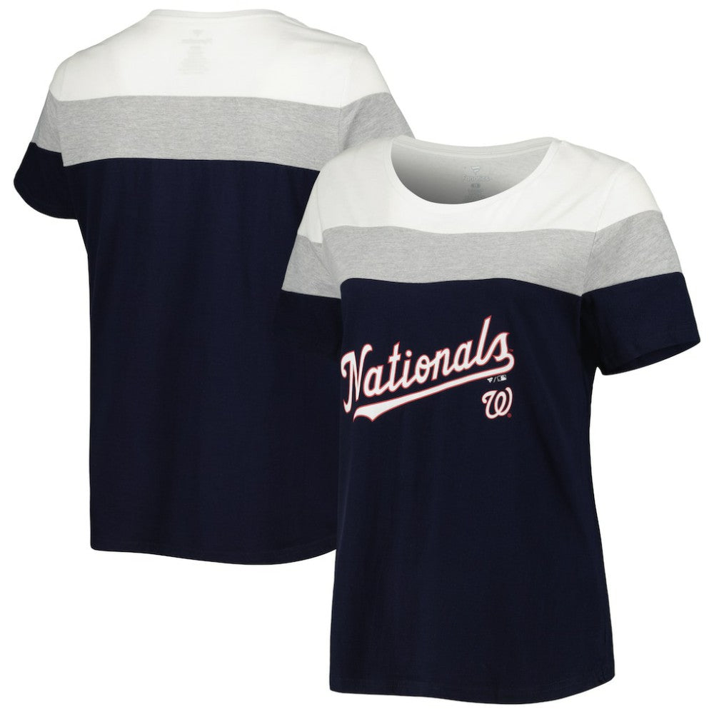 Washington Nationals Women's Plus Size Colorblock T-Shirt Near Me