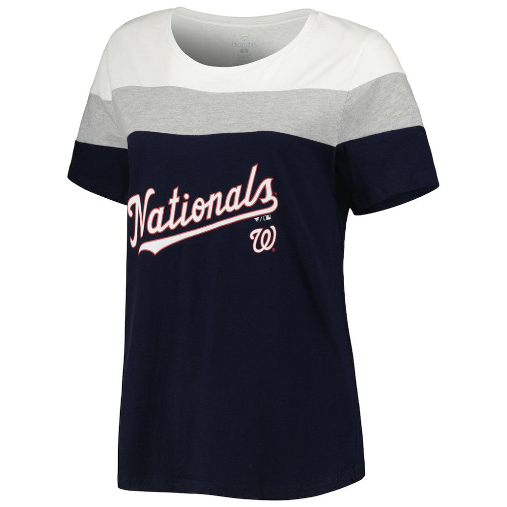 Washington Nationals Women's Plus Size Colorblock T-Shirt Near Me