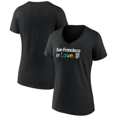 San Francisco Giants Profile Women's Plus Size Pride V-Neck T-Shirt Outlet