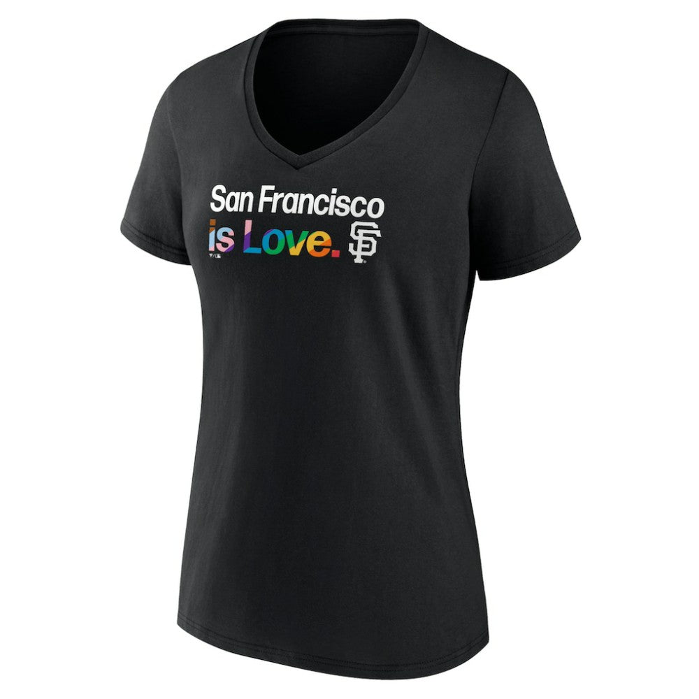 San Francisco Giants Profile Women's Plus Size Pride V-Neck T-Shirt Outlet