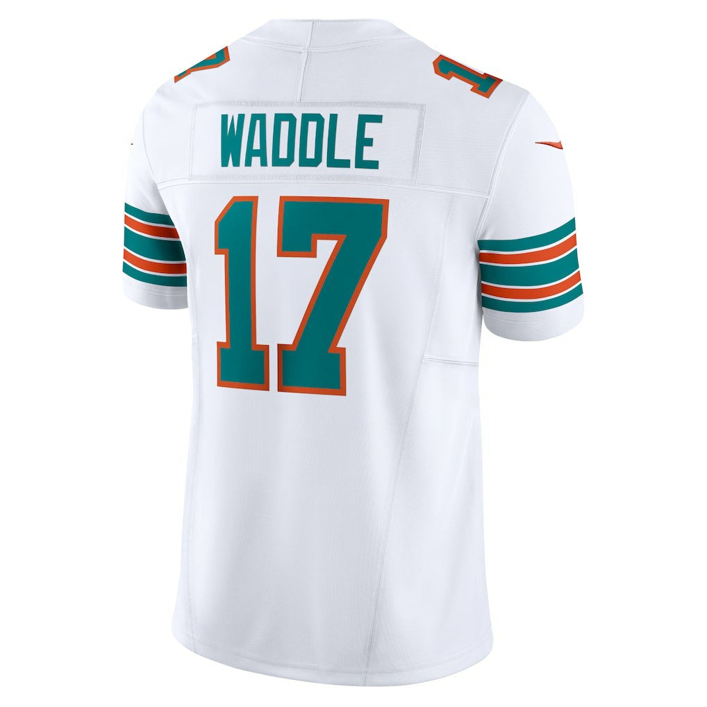 Jaylen Waddle Miami Dolphins Vapor F.U.S.E. Limited Jersey - White - Nike