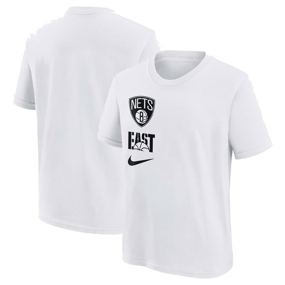 Nike Brooklyn Nets Youth Vs Block Essential T-Shirt White